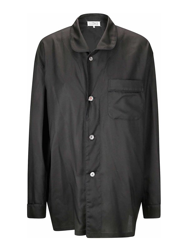 Maison Margiela: シャツ - シャツ - ブルー