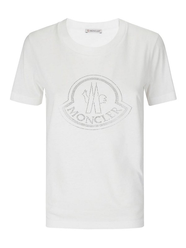 MONCLER: T-shirts - T-Shirt - Weiß