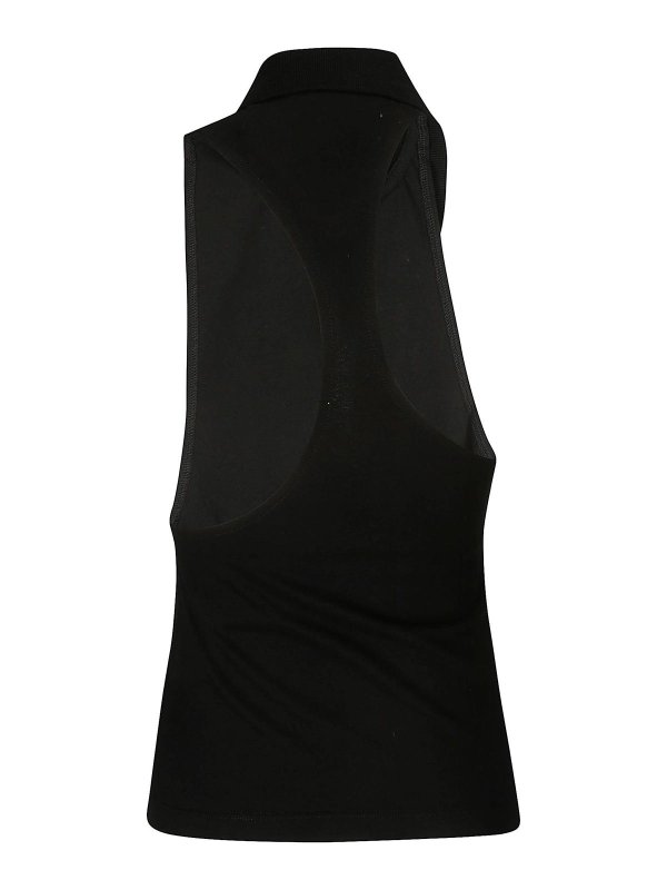 Mowalola ポロシャツ - 黒 | MOSS24PO04012372BLACK | THEBS
