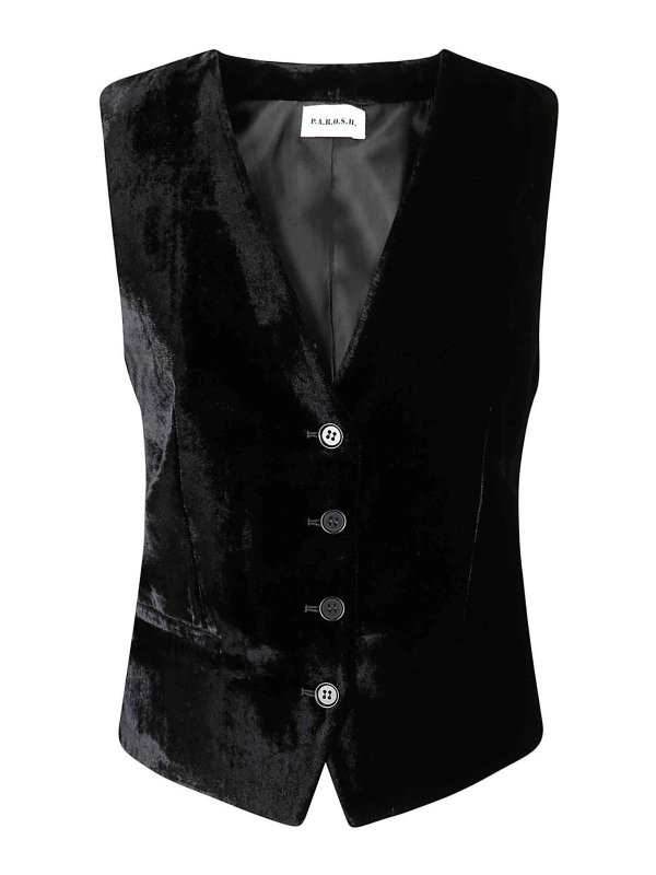 P.A.R.O.S.H.: waistcoats & gilets - Single-breasted v-neck waistcoat