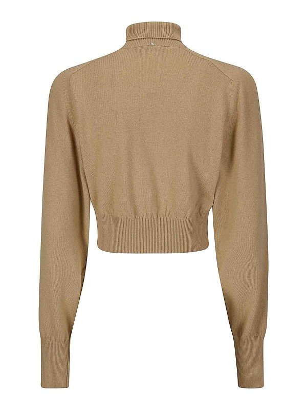 SPORTMAX: U-Boot-Ausschnitt online - U-Boot-Pullover - Braun