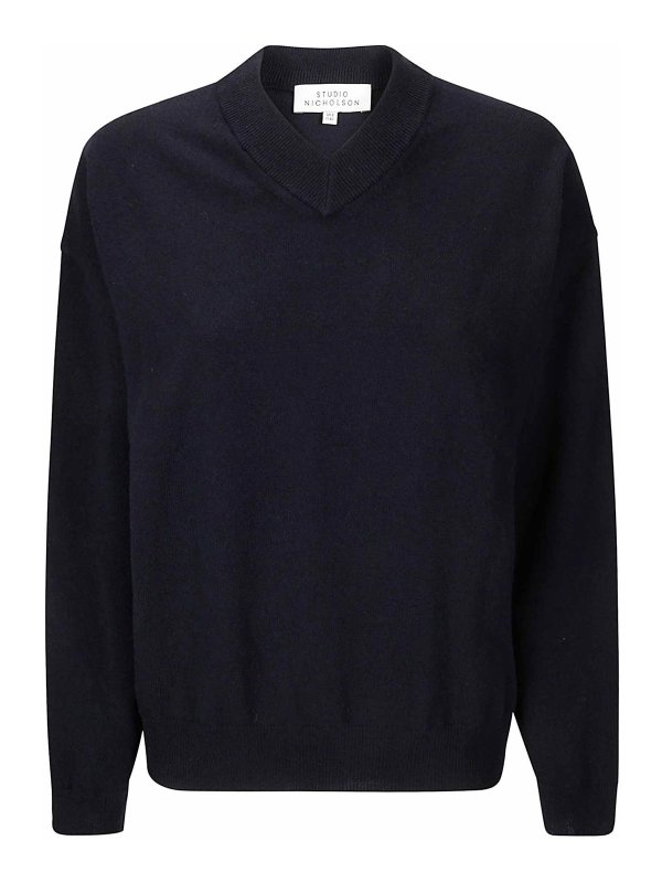 STUDIO NICHOLSON: v necks - V-neck sweater