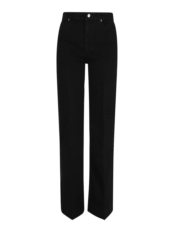 7 FOR ALL MANKIND: ブーツカットジーンズ - ブーツカットジーンズ - 黒