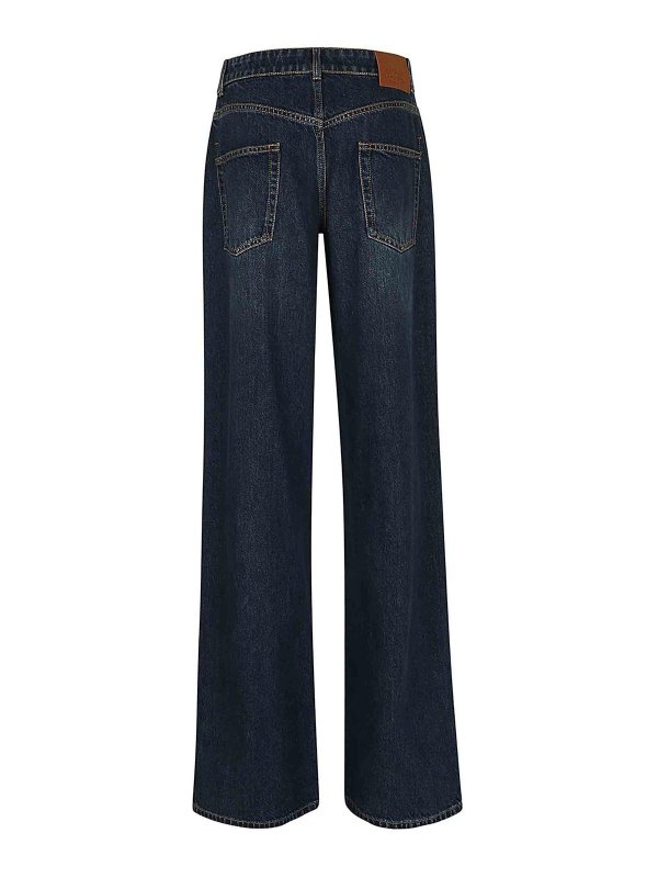 ALEXANDER MCQUEEN: straight leg jeans online - Indigo denim jeans
