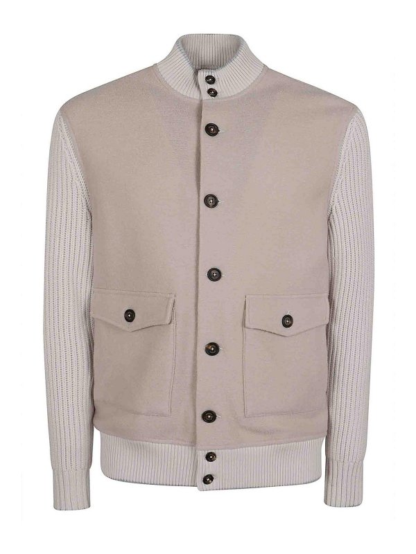 ELEVENTY: casual jackets - Bimaterial Jacket