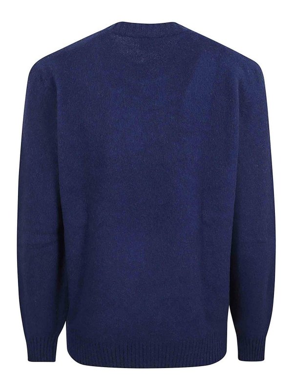 ELEVENTY: Strickpullover mit Rundhalsausschnitt online - Rundhalspullover - Blau