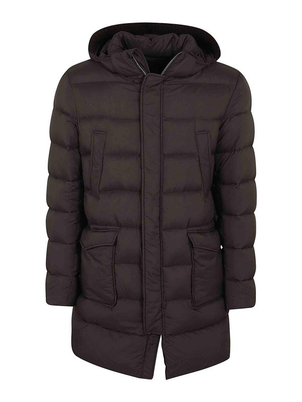 HERNO: ダウン・ハイテクジャケット - ダウンジャケット - ダークブラウン