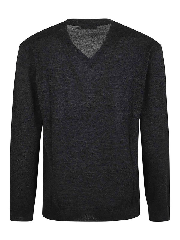 VALENTINO GARAVANI: U-Boot-Ausschnitt online - U-Boot-Pullover - Grau