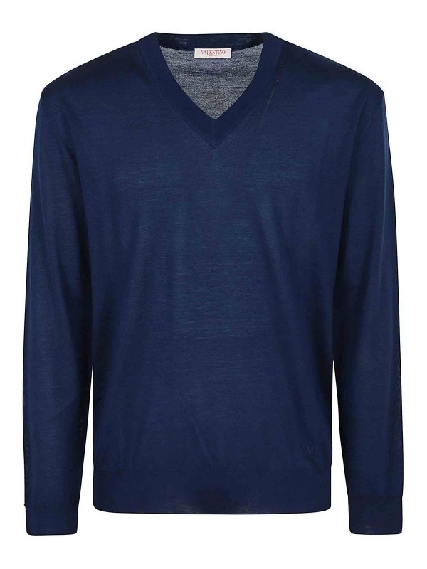 VALENTINO GARAVANI: ボートネック - ボートネック - ダークブルー