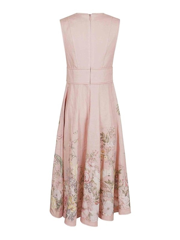 ZIMMERMANN: Knielange Kleider online - Knielanges Kleid - Nude