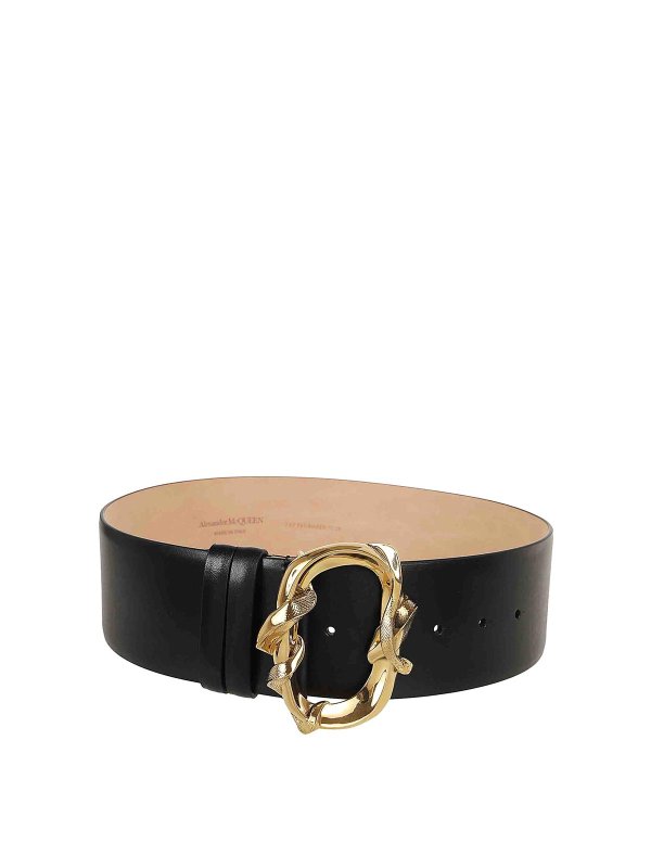 ALEXANDER MCQUEEN: belts - Lascio calfskin belt