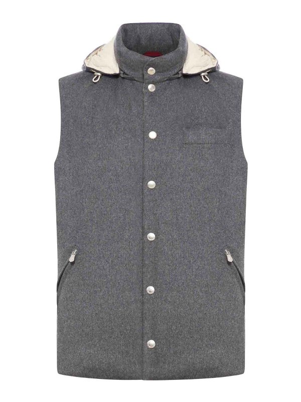 BRUNELLO CUCINELLI: Westen - Weste - Grau