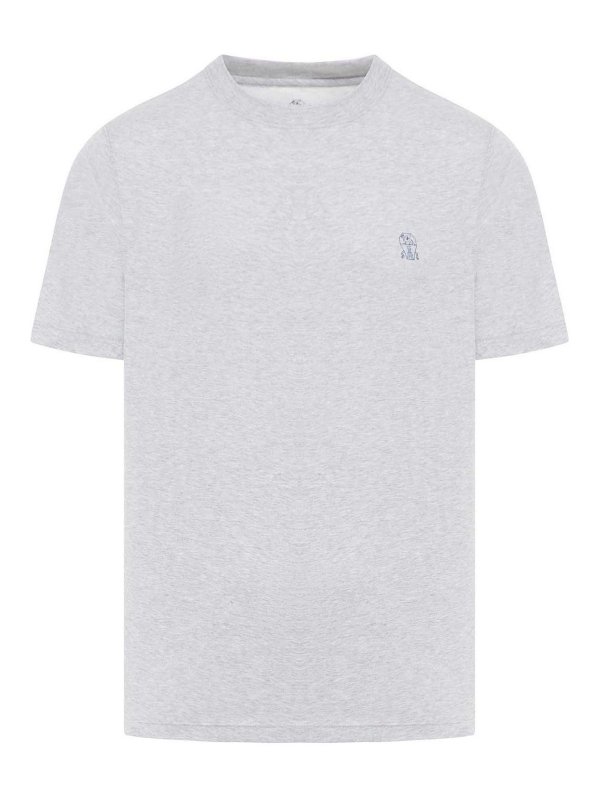 BRUNELLO CUCINELLI: Tシャツ - Tシャツ - グレー