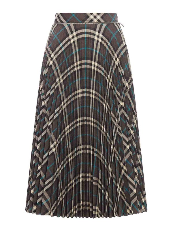 BURBERRY: ニーレングススカート＆ミディ丈 - 膝丈/ミディスカート - 黒