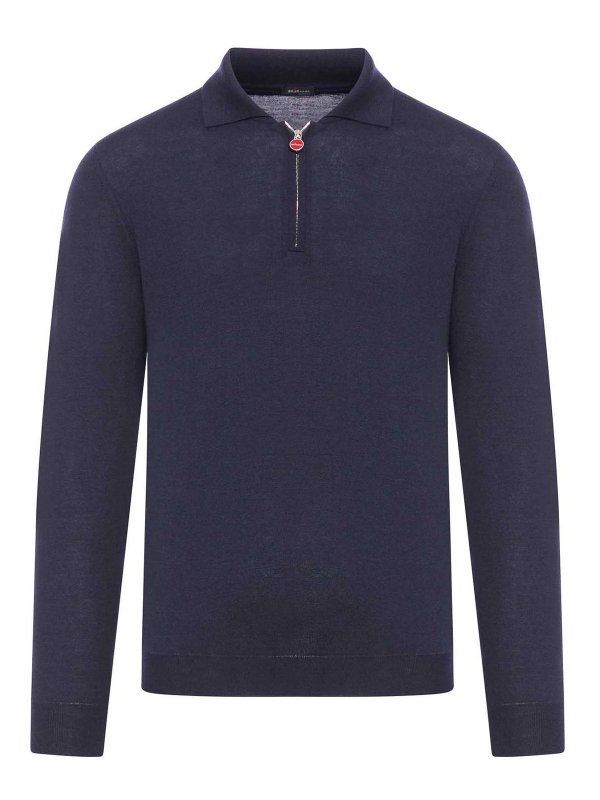 KITON: crew necks - Sweater Polo Zip