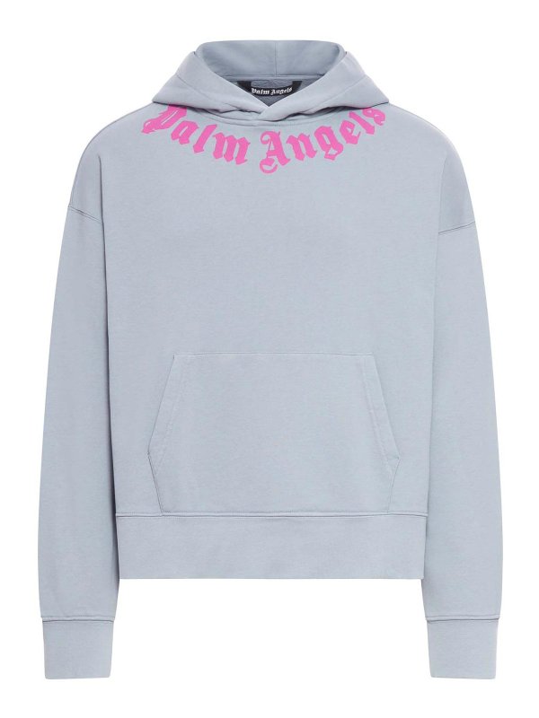Palm Angels: Sweatshirts & Sweaters - Neck Logo Hoody