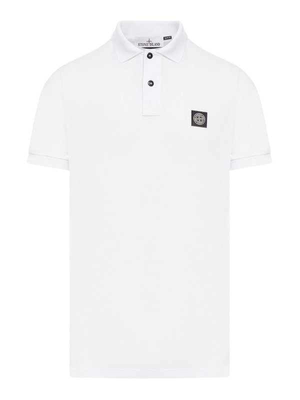 STONE ISLAND: Polos - Polo - Blanco