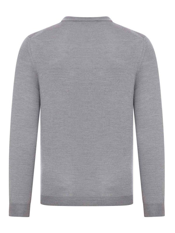 ZANONE: Strickpullover mit Rundhalsausschnitt online - Rundhalspullover - Grau