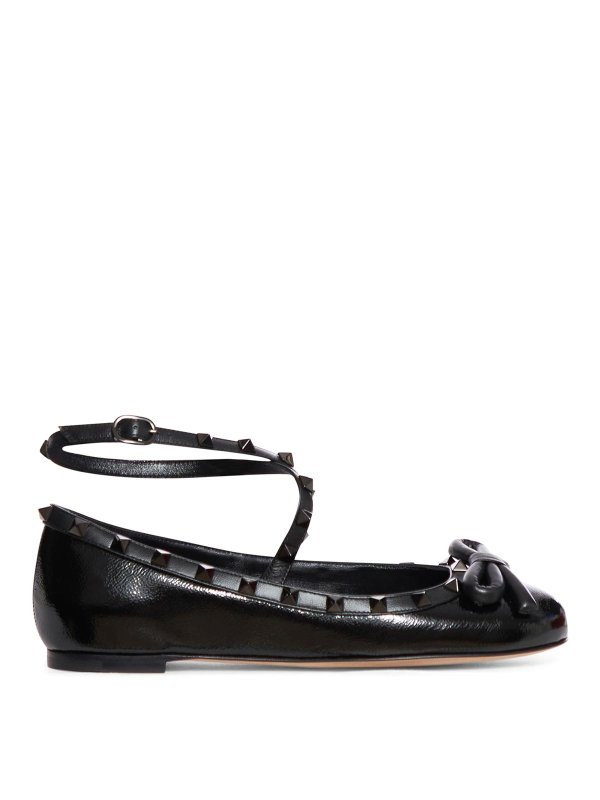 VALENTINO GARAVANI: フラットシューズ - フラットシューズ - 黒