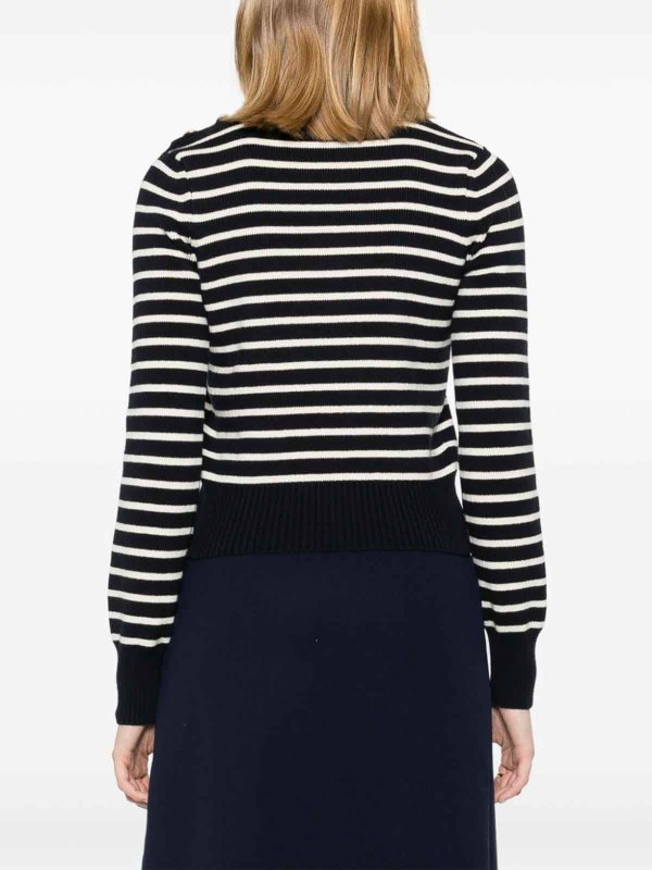 Pull Col Rond - Bleu shop online: AMI PARIS