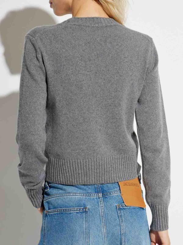 Pull Col Rond - Gris shop online: AMI PARIS