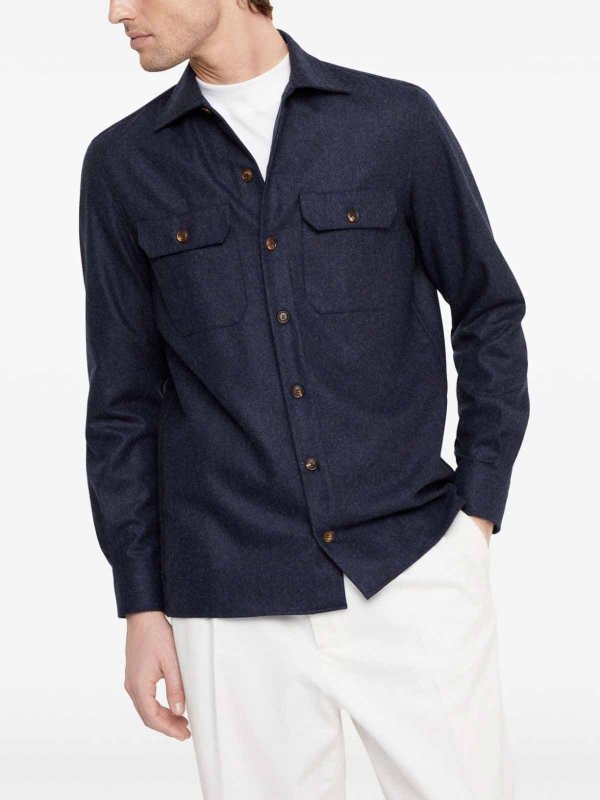 BRUNELLO CUCINELLI: Camisas online - Camisa - Azul