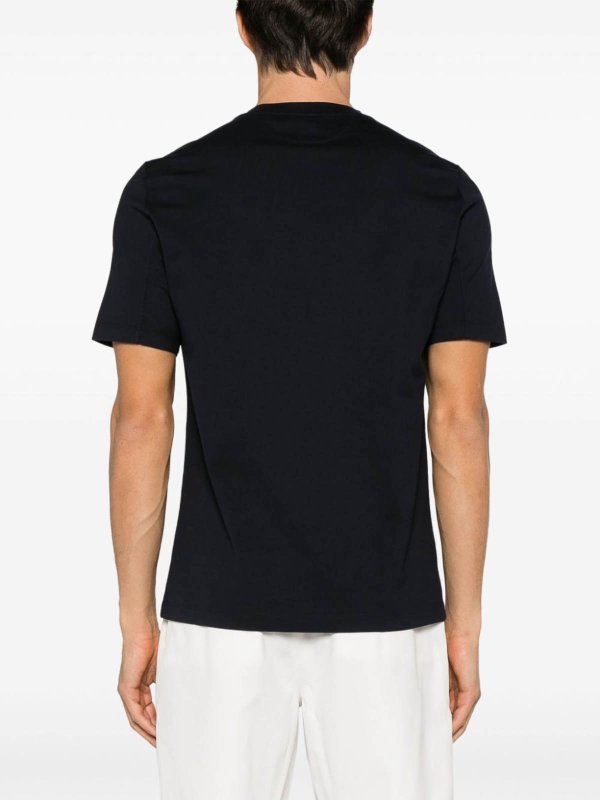 The Best Shops BRUNELLO CUCINELLI: t-shirts - Logo Cotton T-Shirt