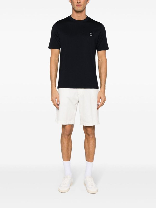 Logo Cotton T-Shirt shop online: BRUNELLO CUCINELLI