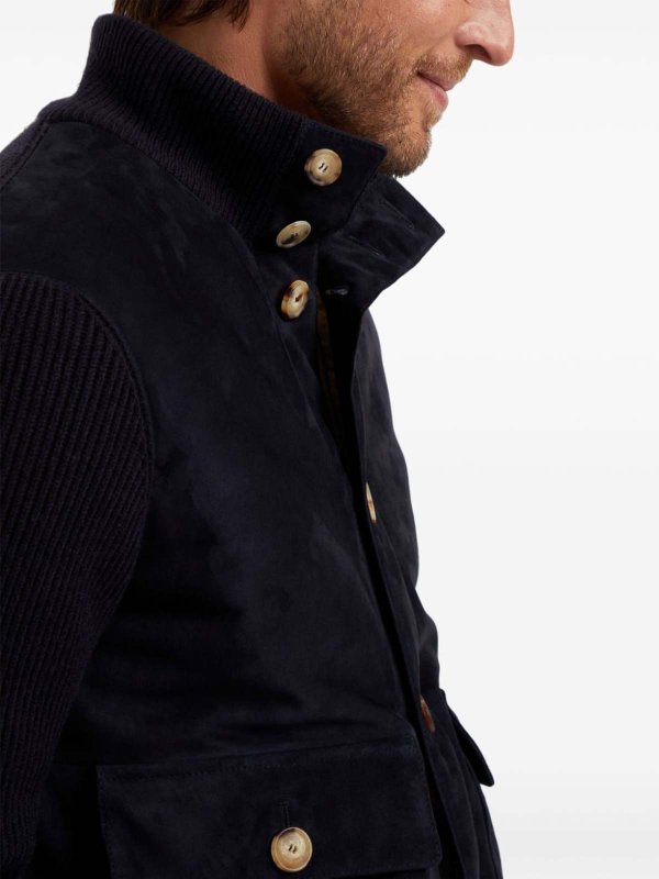 BRUNELLO CUCINELLI: bombers online - Leather Bomber Jacket