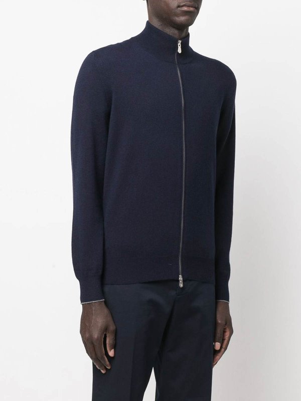 Cardigan - Bleu shop online: BRUNELLO CUCINELLI