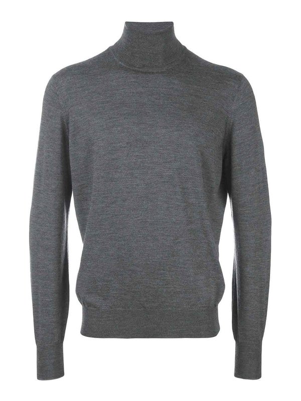 BRUNELLO CUCINELLI: Rollkragenpullover  und Polo-Ausschnitt - Rollkragenpullover - Grau