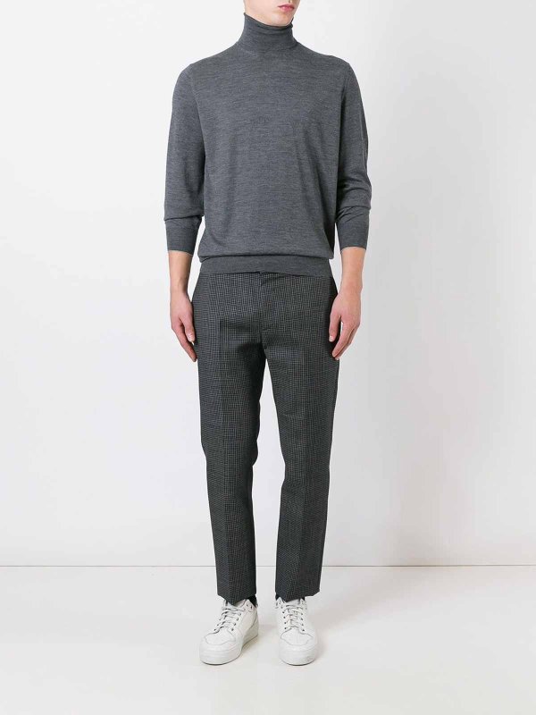 BRUNELLO CUCINELLI: Rollkragenpullover  und Polo-Ausschnitt online - Rollkragenpullover - Grau