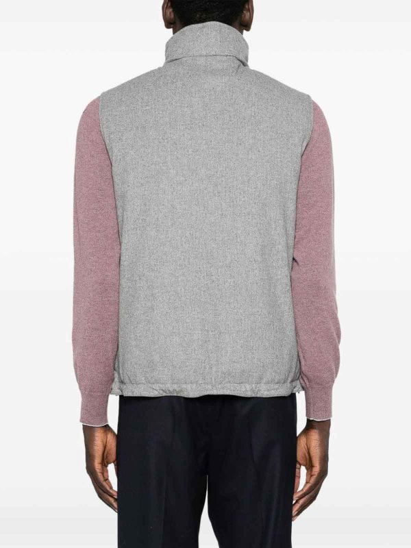 Daunenjacke - Hellgrau shop online: BRUNELLO CUCINELLI