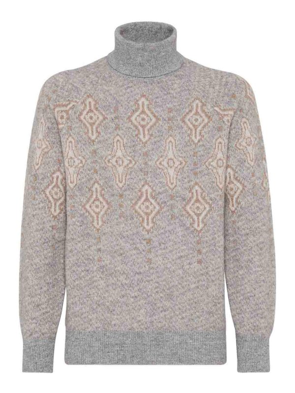 BRUNELLO CUCINELLI: タートルネック - タートルネック/ポロネック - グレー