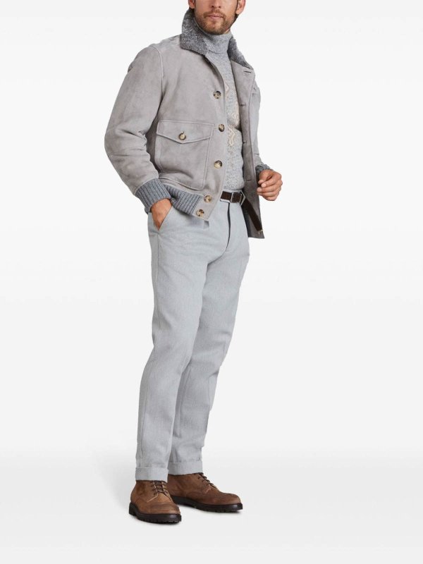 タートルネック/ポロネック - グレー shop online: BRUNELLO CUCINELLI