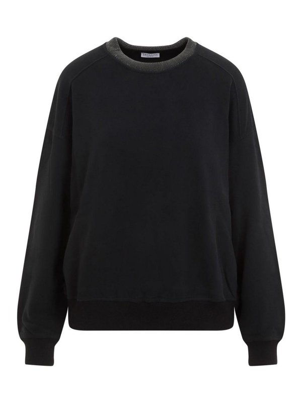 BRUNELLO CUCINELLI: crew necks - Cotton Crewneck Sweatshirt