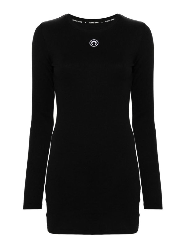 MARINE SERRE: abiti corti - Mini Vestito  Moon in cotone a coste