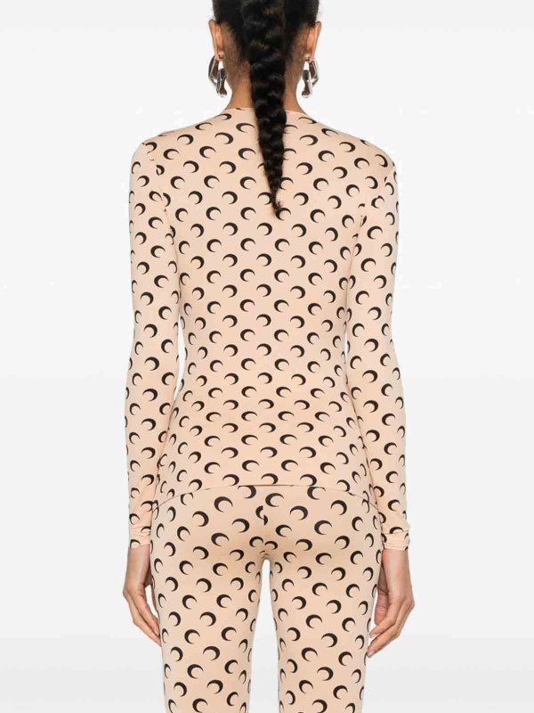 The Best Shops MARINE SERRE: Tops & Tank tops - Moon Print Top