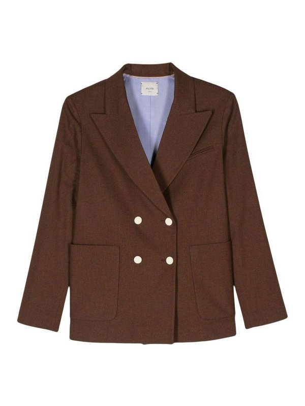 ALYSI: Chaquetas casual - Chaqueta Casual - Marrón