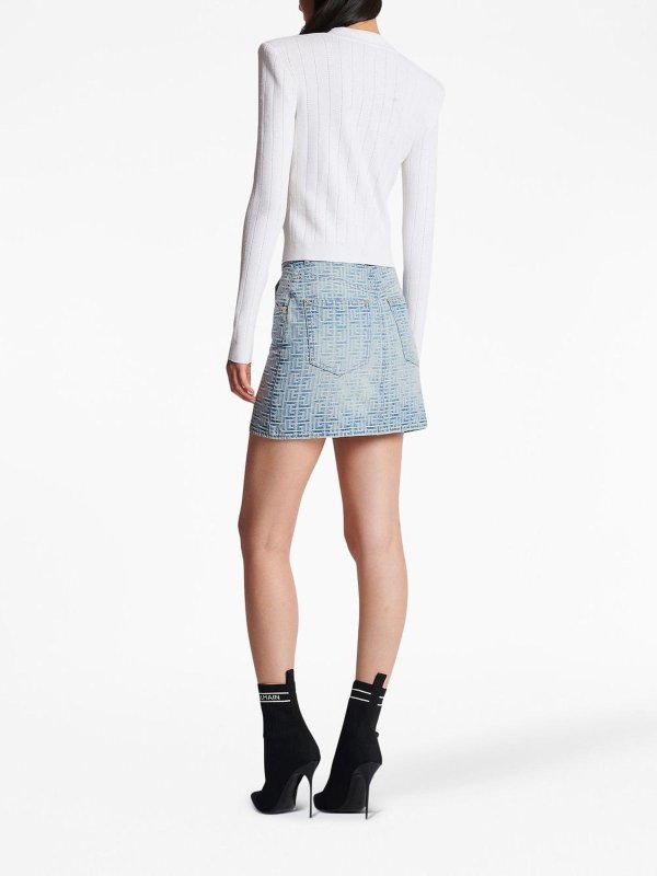 Buttoned V-Necked Cardigan shop online: Balmain