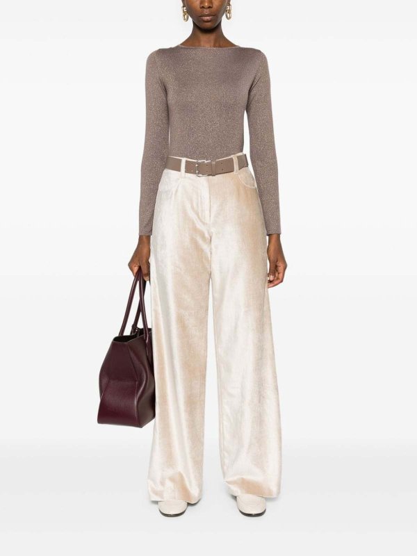The Best Shops BRUNELLO CUCINELLI: U-Boot-Ausschnitt - U-Boot-Pullover - Beige