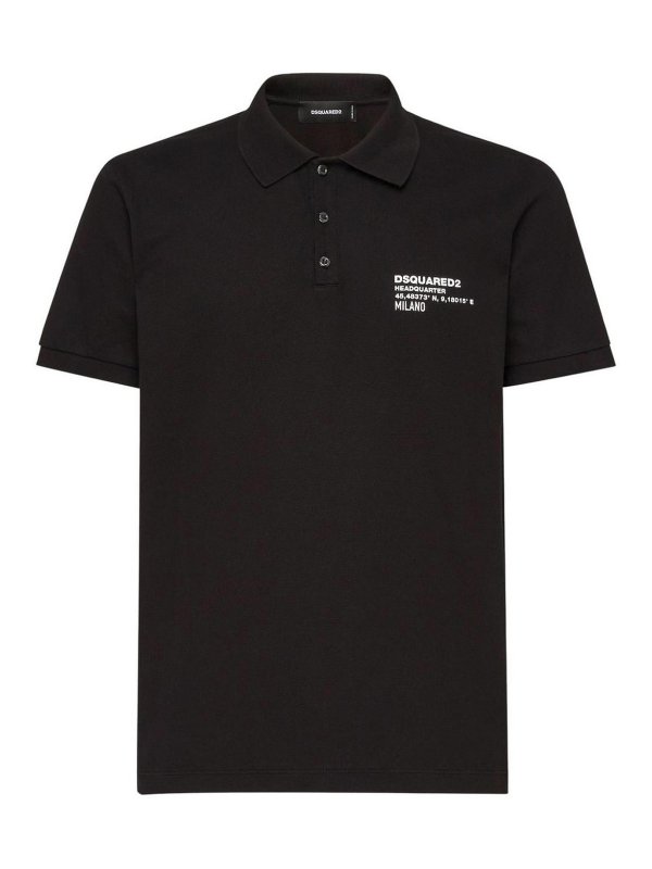 DSQUARED2: Polos  - Polo - Noir