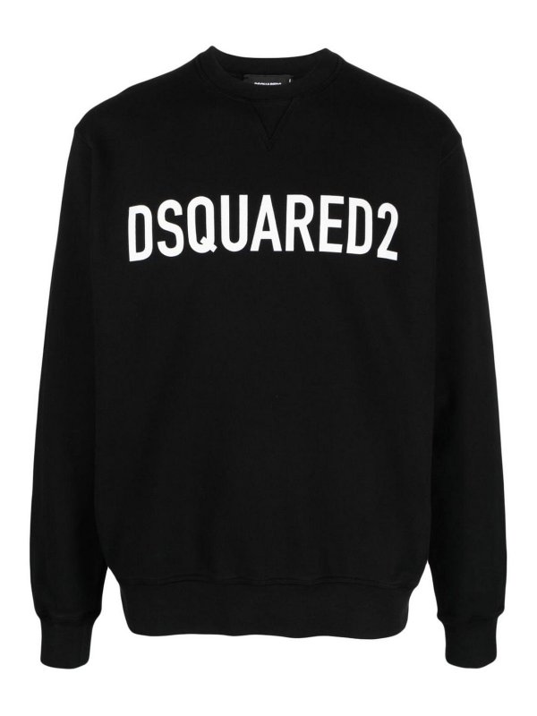 DSQUARED2: Sweatshirts & Sweaters - Logo Cotton Sweatshirt