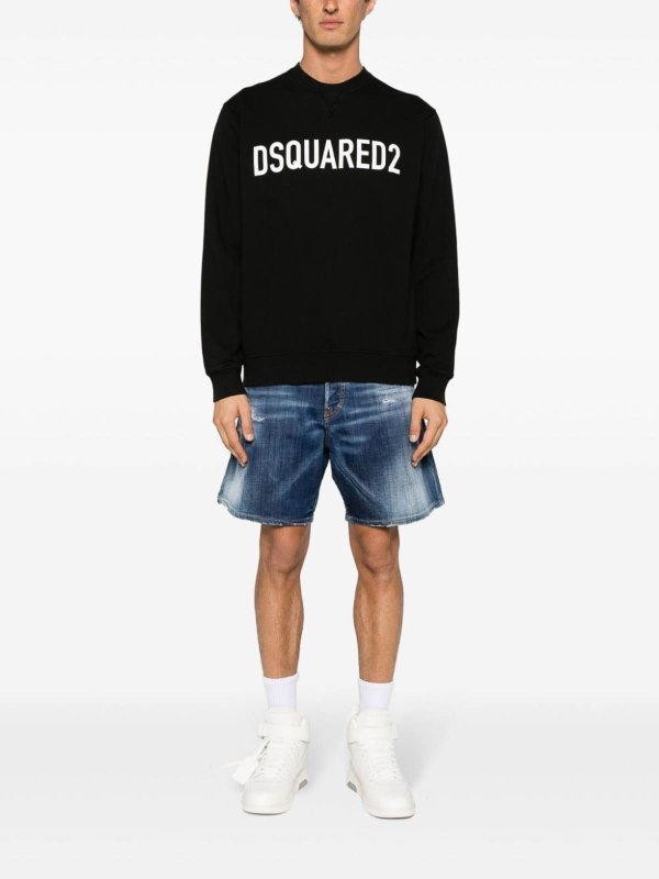 Logo Cotton Sweatshirt shop online: DSQUARED2