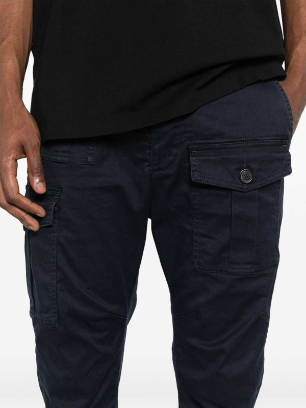 DSQUARED2: pantaloni casual online - Pantaloni cargo in cotone