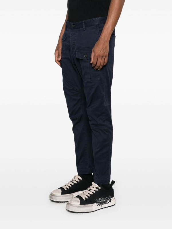 Pantaloni cargo in cotone shop online: DSQUARED2