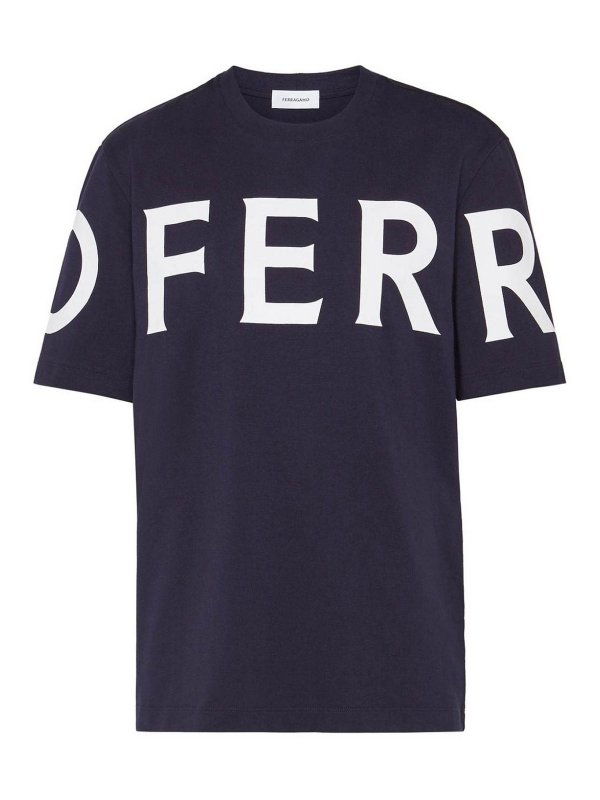 FERRAGAMO: T-shirts - T-Shirt - Blau