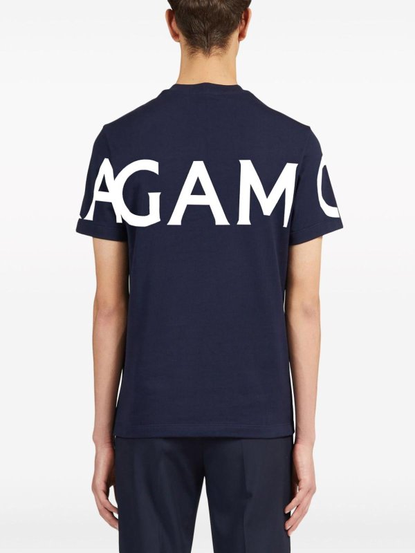 FERRAGAMO: T-shirts online - T-Shirt - Blau