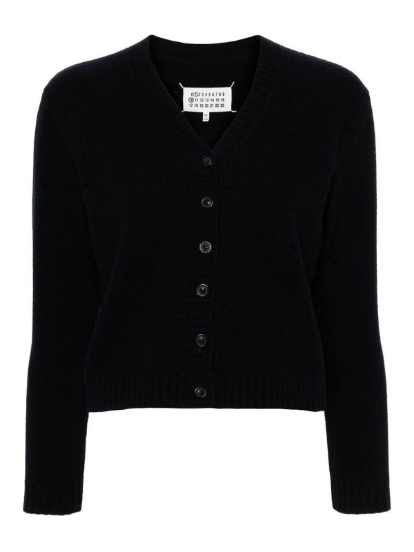 Maison Margiela: Cardigans - Cardigan - Schwarz