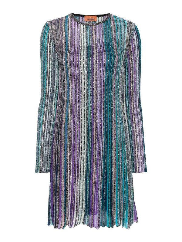 MISSONI: Kurze Kleider - Kurzes Kleid - Blau